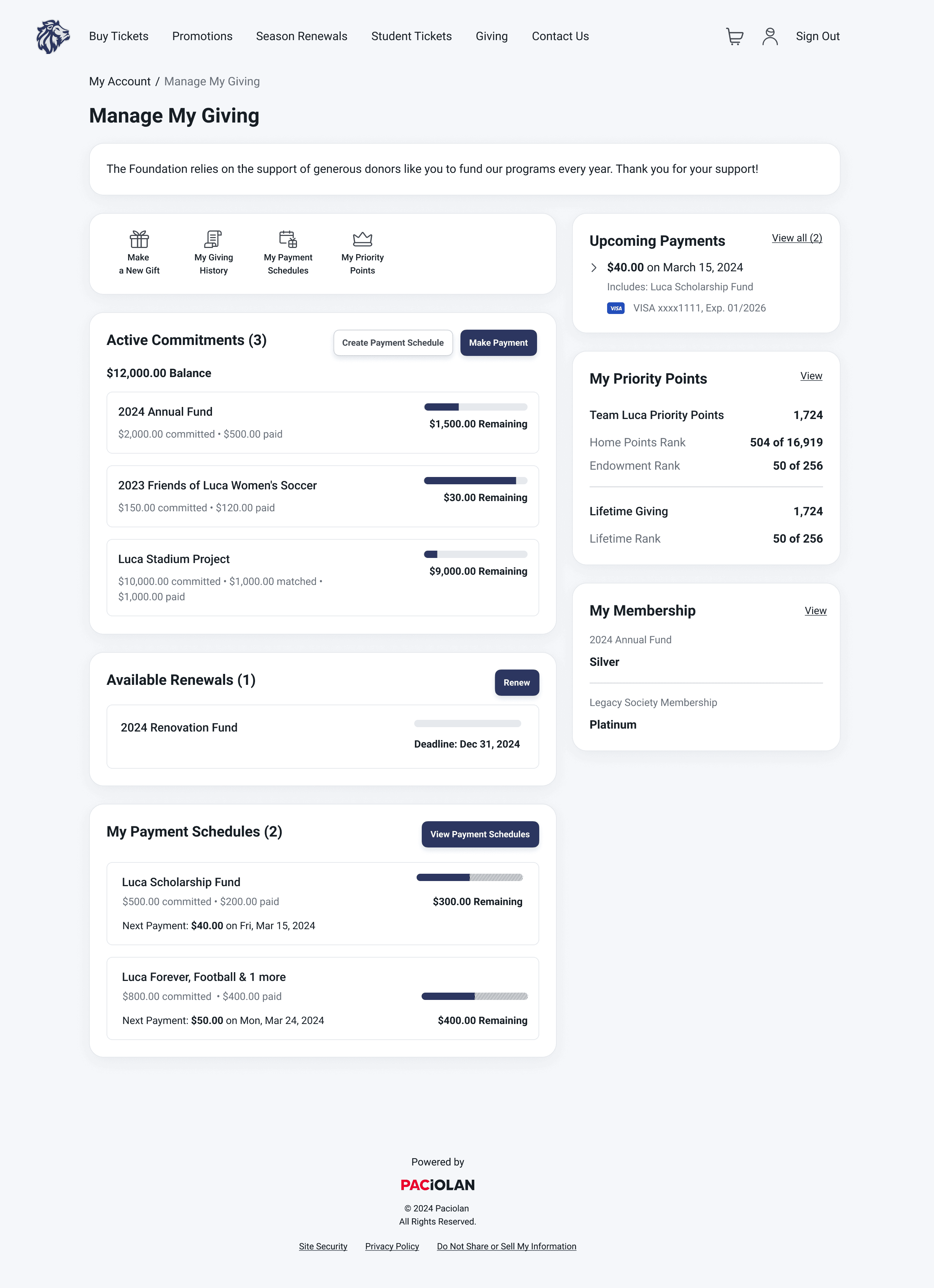 V1 with refined menus and information architecture